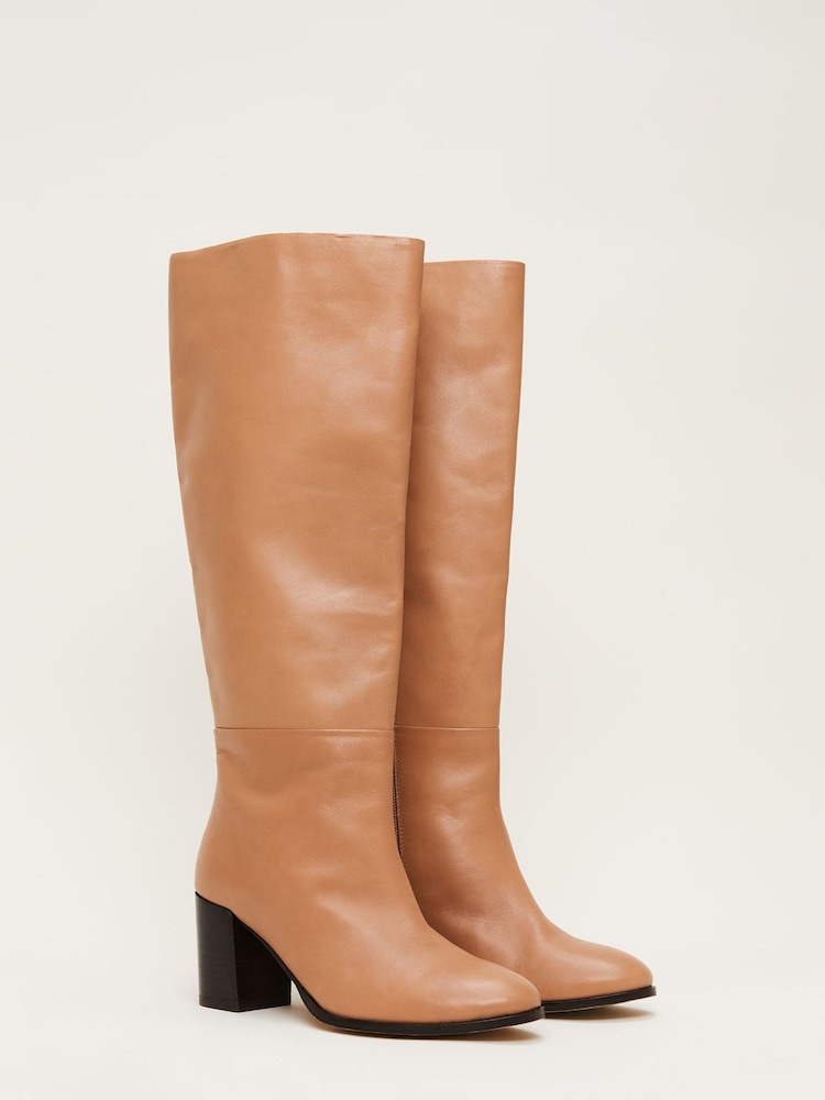 Phase Eight Black Casual Knee High Boots - Image 2 of 7