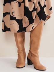 Phase Eight Black Casual Knee High Boots - Image 6 of 7