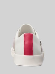 Lauren Ralph Lauren White Janson II Leather Trainers - Image 3 of 4