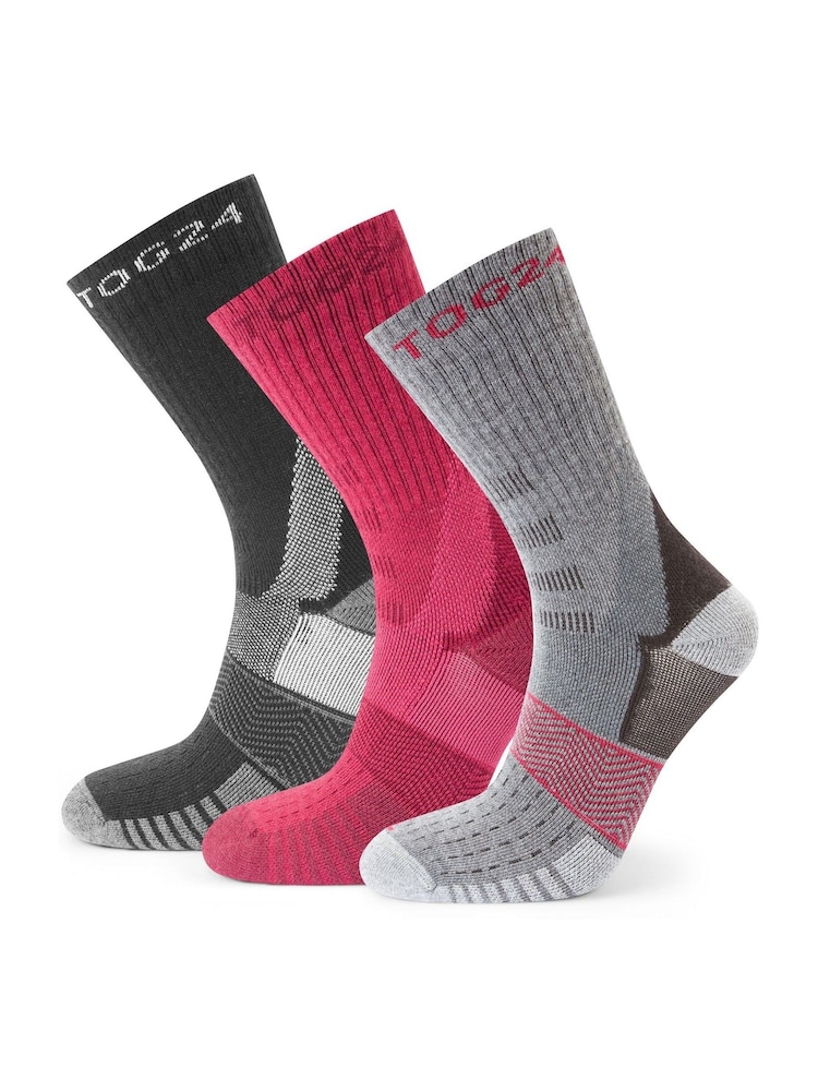 Tog 24 Black Wels Trek Socks 3 Packs - Image 1 of 2