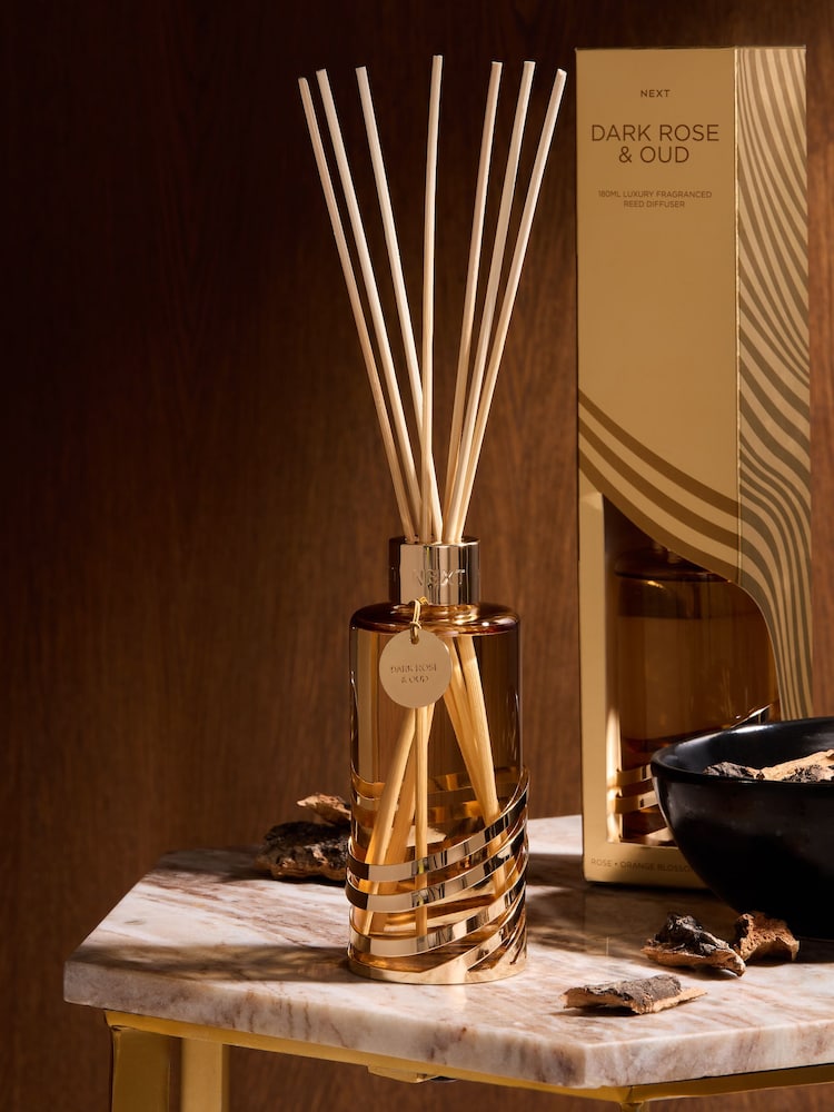 Dark Rose and Oud 180ml Fragranced Reed Diffuser - Image 1 of 3
