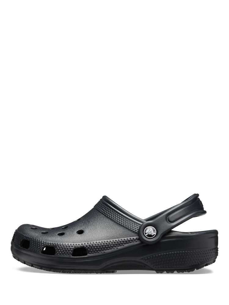 Crocs Black Adults Classic Clogs - Image 2 of 7