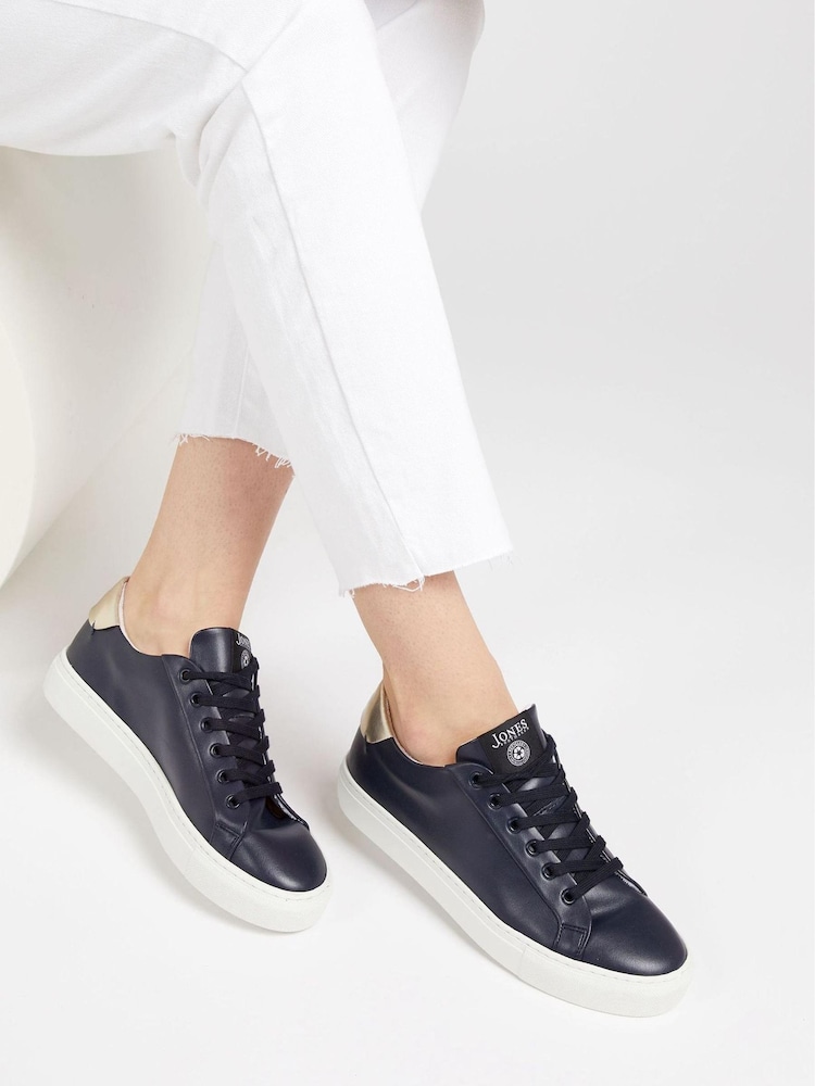 Jones Bootmaker Consciously Crafted Tillie Apple Leather Trainers - Image 6 of 6