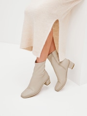 Bone Natural Regular/Wide Fit Forever Comfort® Sock Ankle Boots - Image 1 of 6