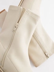 Bone Natural Regular/Wide Fit Forever Comfort® Sock Ankle Boots - Image 6 of 6