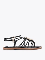 Steve Madden Black La Charmer Sandals - Image 1 of 4
