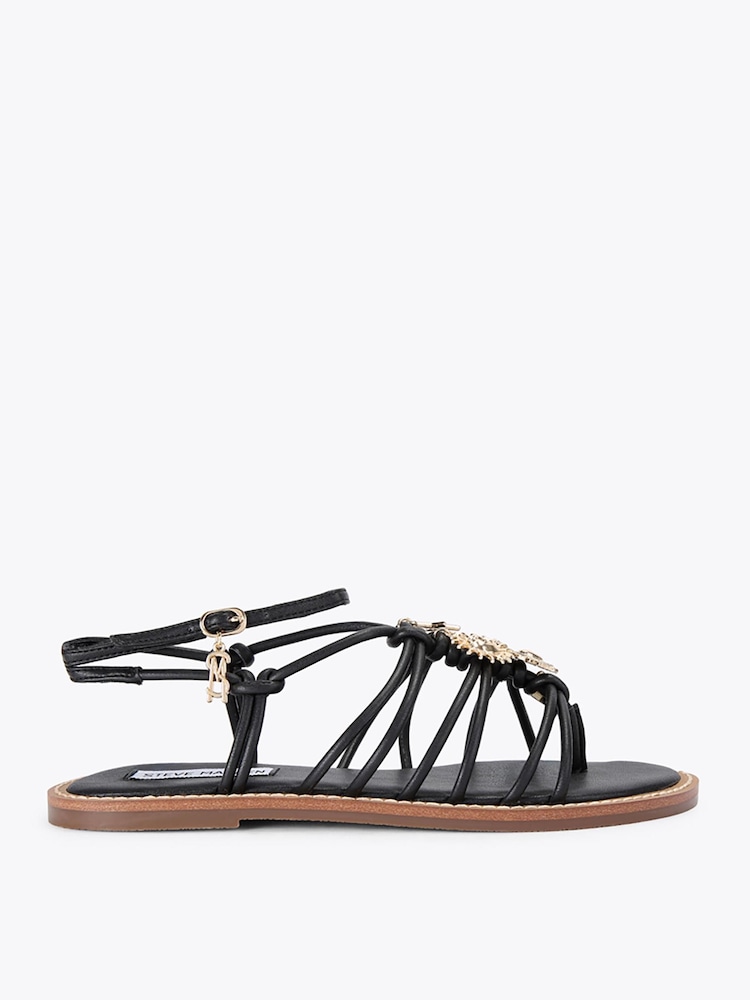 Steve Madden Black La Charmer Sandals - Image 1 of 4 Steve Madden Black La Charmer Sandals - Image 1 of 4