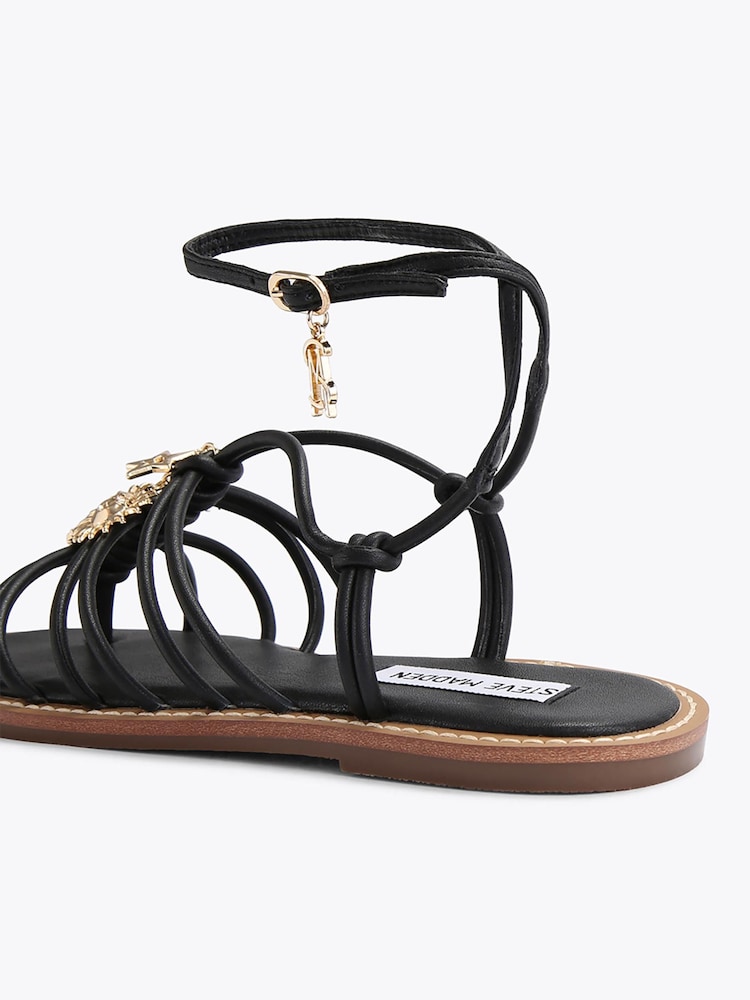 Steve Madden Black La Charmer Sandals - Image 2 of 4 Steve Madden Black La Charmer Sandals - Image 2 of 4