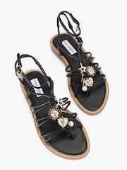 Steve Madden Black La Charmer Sandals - Image 4 of 4