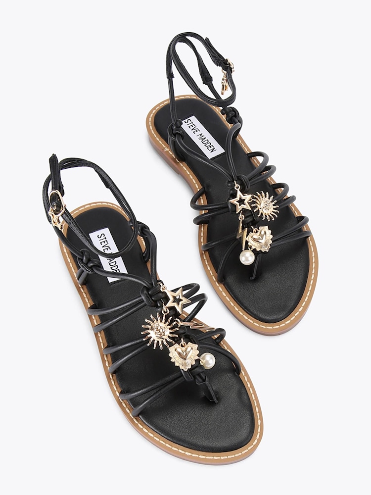 Steve Madden Black La Charmer Sandals - Image 4 of 4 Steve Madden Black La Charmer Sandals - Image 4 of 4