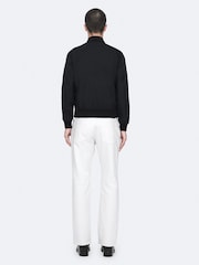 AllSaints Black Abbot Bomber Jacket - Image 6 of 8