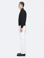 AllSaints Black Abbot Bomber Jacket - Image 7 of 8