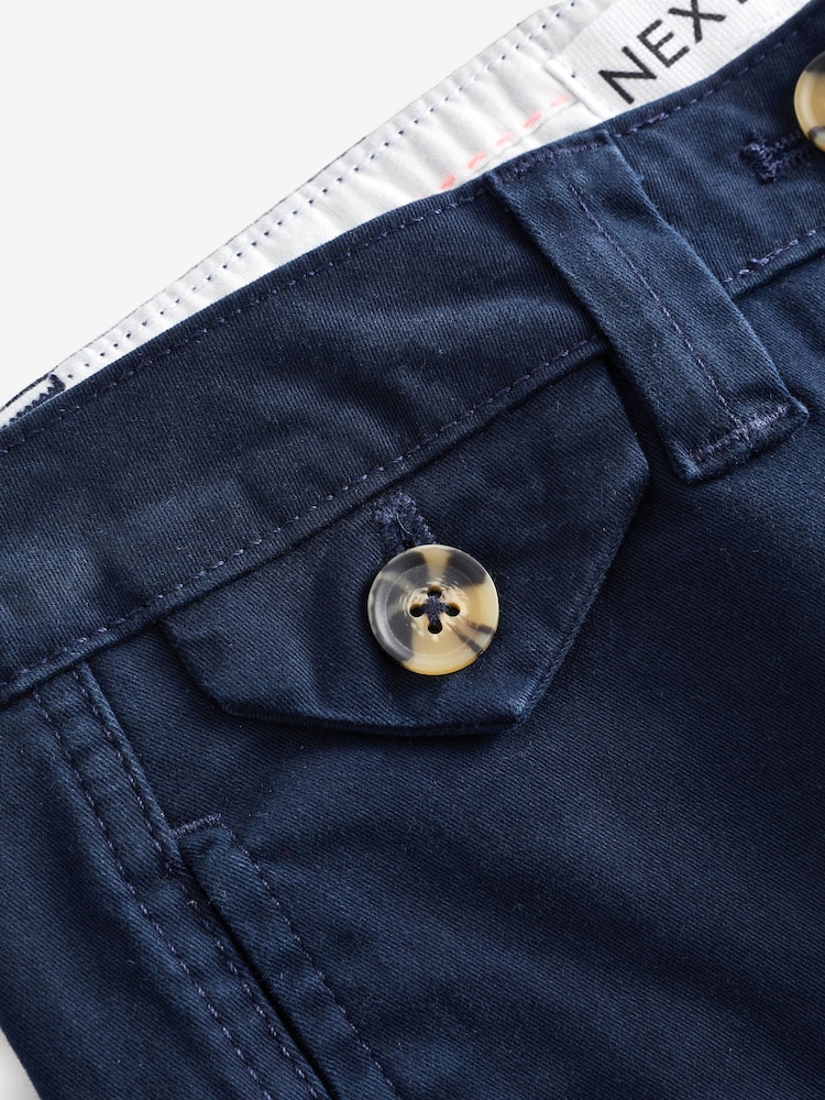Navy Chino Knee Length Shorts - Image 6 of 6