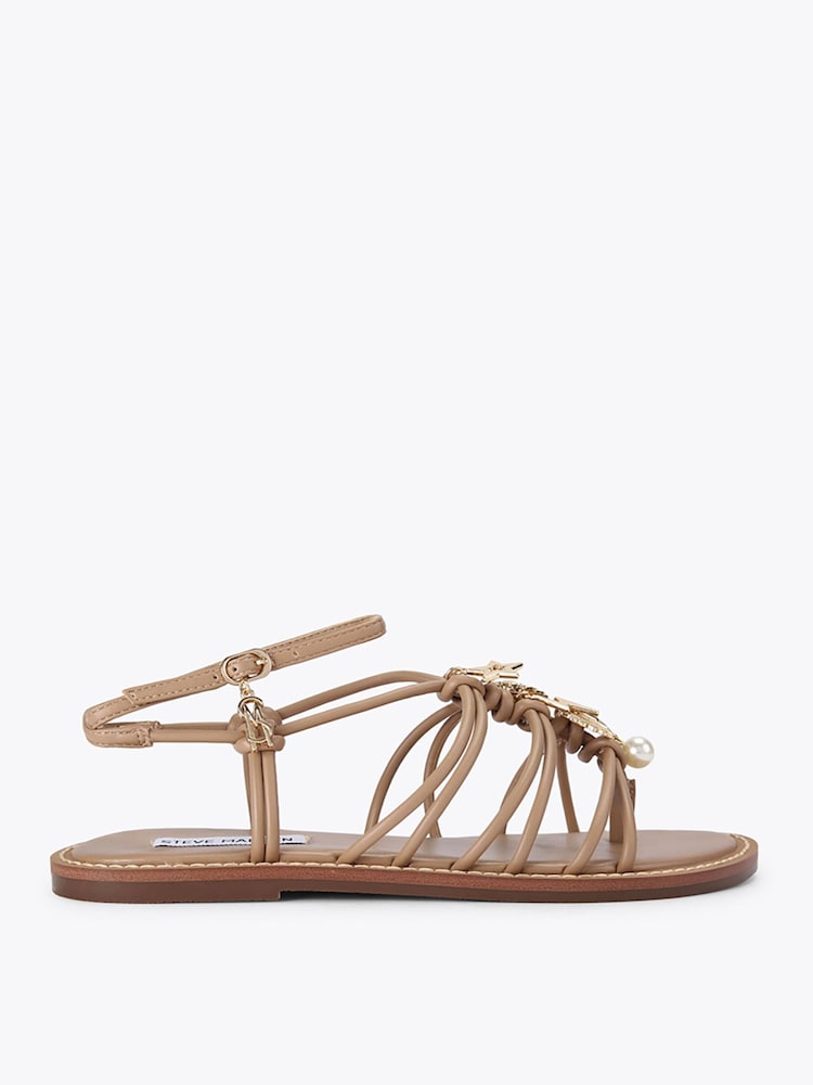 Steve Madden Natural La Charmer Sandals - Image 1 of 4 Steve Madden Natural La Charmer Sandals - Image 1 of 4