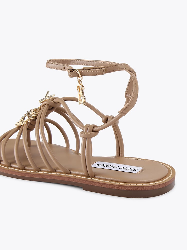 Steve Madden Natural La Charmer Sandals - Image 2 of 4 Steve Madden Natural La Charmer Sandals - Image 2 of 4