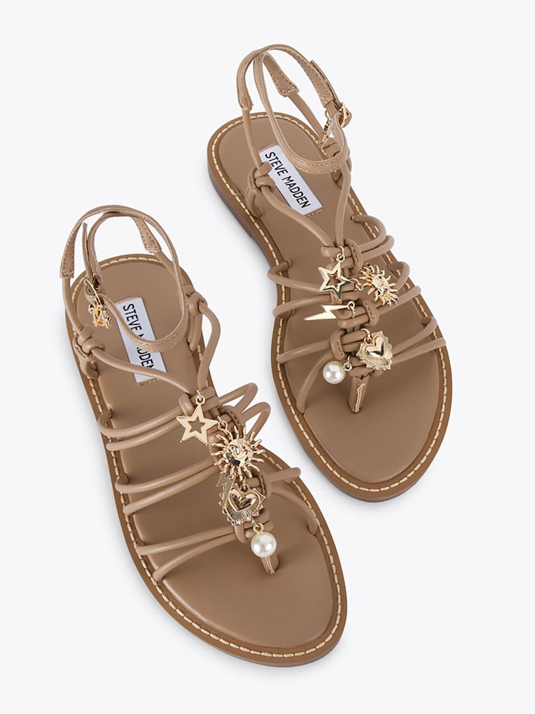 Steve Madden Natural La Charmer Sandals - Image 4 of 4 Steve Madden Natural La Charmer Sandals - Image 4 of 4