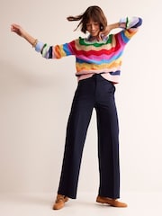 Boden Blue Hampshire Ponte Trousers - Image 1 of 4