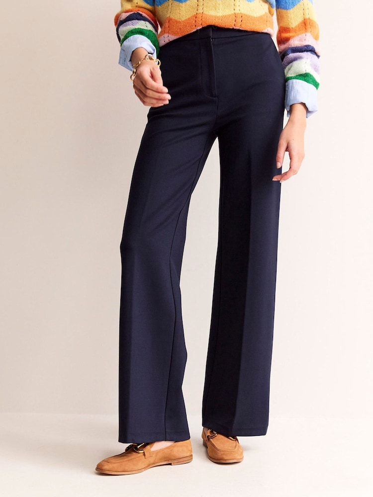 Boden Blue Hampshire Ponte Trousers - Image 2 of 4
