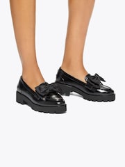 KG Kurt Geiger Black Maple Bow Loafers - Image 2 of 5
