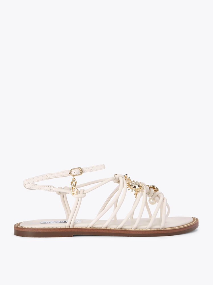 Steve Madden Cream La Charmer Sandals - Image 1 of 4 Steve Madden Cream La Charmer Sandals - Image 1 of 4