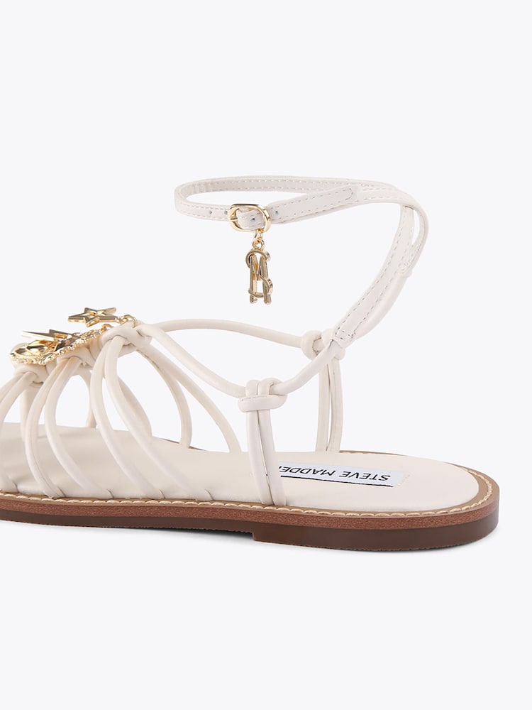 Steve Madden Cream La Charmer Sandals - Image 2 of 4 Steve Madden Cream La Charmer Sandals - Image 2 of 4
