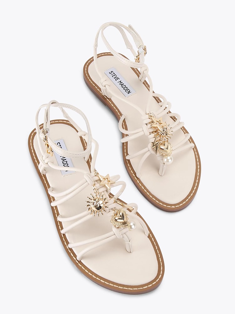 Steve Madden Cream La Charmer Sandals - Image 4 of 4 Steve Madden Cream La Charmer Sandals - Image 4 of 4