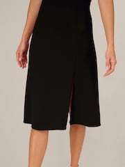 Adrianna Papell Black Ruffle Bodice Dress - Image 3 of 6
