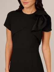 Adrianna Papell Black Ruffle Bodice Dress - Image 5 of 6