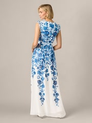 Adrianna Papell Floral Border Gown - Image 2 of 6