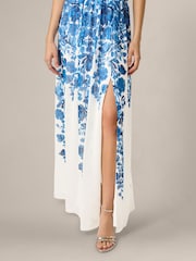 Adrianna Papell Floral Border Gown - Image 4 of 6