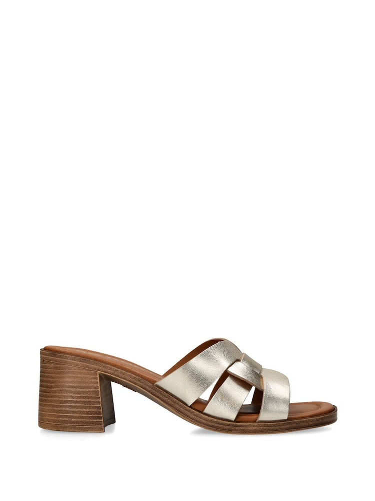 KG Kurt Geiger Gold Remy Sandals - Image 2 of 5