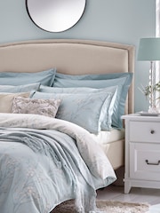 Laura Ashley Set of 2 Duck Egg Blue Pussy Willow 100% Cotton Pillowcases - Image 3 of 3