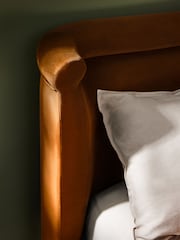 MADE.COM Orange Sawyer Bed in Velvet - Image 2 of 4