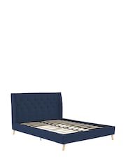 Novogratz Blue Her Majesty Linen Bed - Image 3 of 4