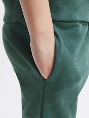 Reiss Midnight Green Ali Garment Dye Cotton Jersey Joggers - Image 4 of 7