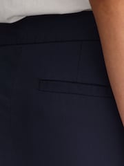 GANT Blue Slim Fit Slack Cigarette Trousers - Image 12 of 13