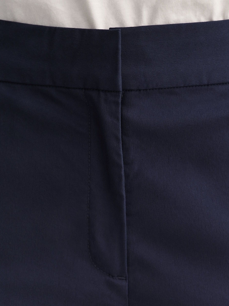 GANT Blue Slim Fit Slack Cigarette Trousers - Image 13 of 13