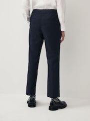 GANT Blue Slim Fit Slack Cigarette Trousers - Image 5 of 13