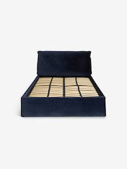 MADE.COM Navy Velvet Ottoman Storage Bed Harlow - Image 5 of 5