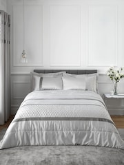Catherine Lansfield Silver Sequin Cluster Bedspread - Image 1 of 3
