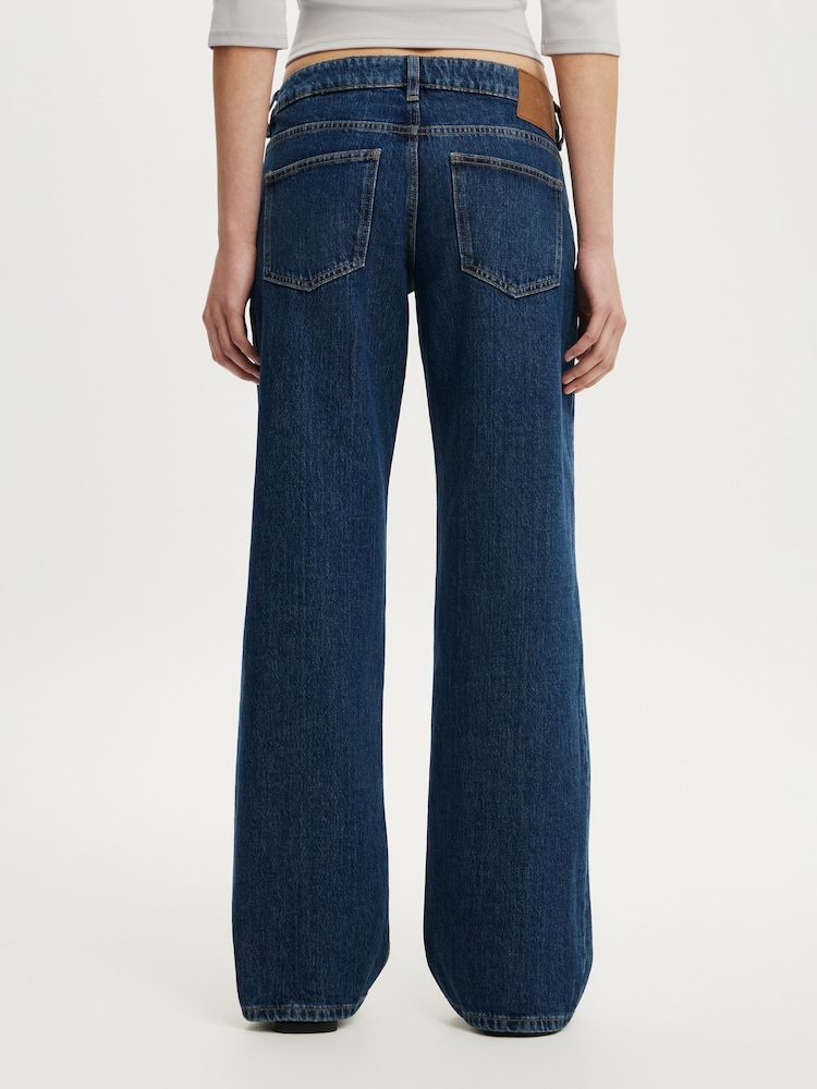Cotton On Blue Low Rise Straight Jeans - Image 2 of 7