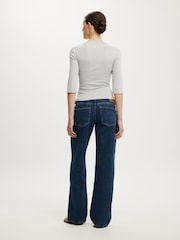 Cotton On Blue Low Rise Straight Jeans - Image 6 of 7