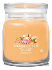 Yankee Candle Orange Signature Medium Jar Scented Candle Mango Ice Cream - Image 2 of 4