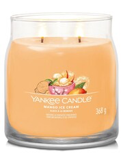 Yankee Candle Orange Signature Medium Jar Scented Candle Mango Ice Cream - Image 3 of 4
