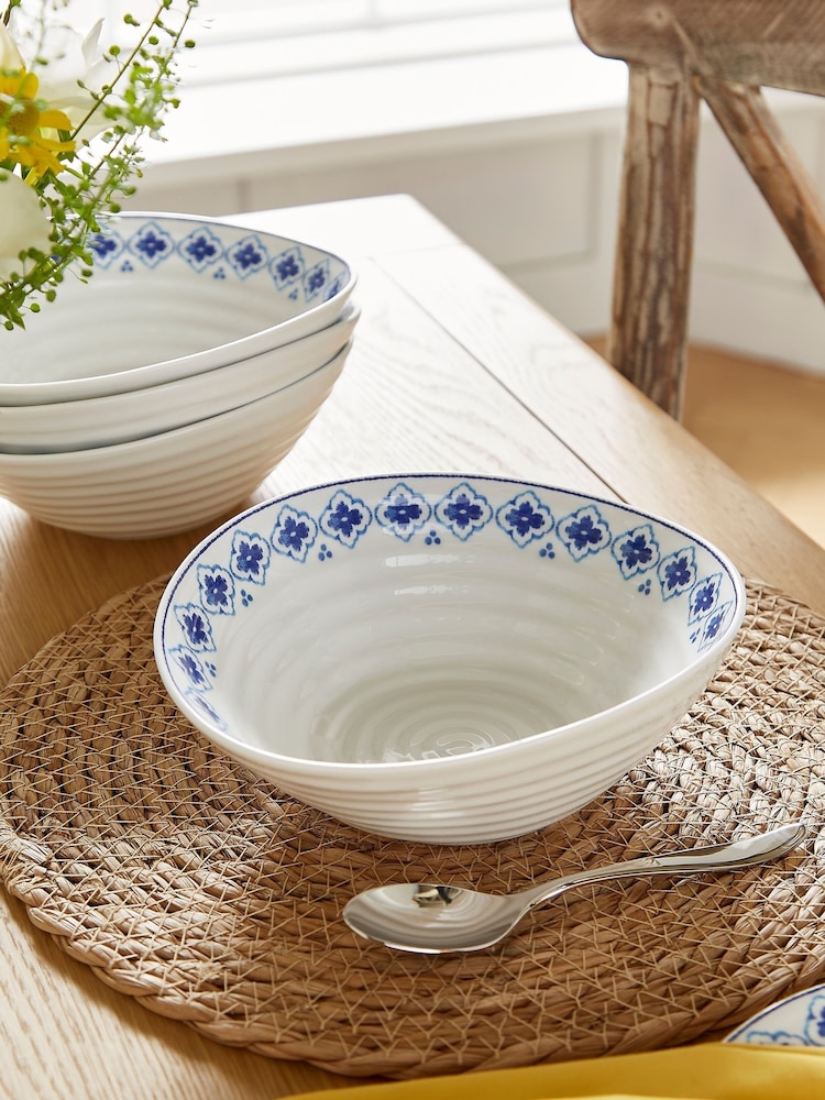 Sophie Conran Set of 4 White Cereal Bowls - Image 1 of 6 Sophie Conran Set of 4 White Cereal Bowls - Image 1 of 6