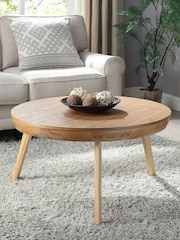 Jual Oak San Francisco Round Coffee Table - Image 1 of 3