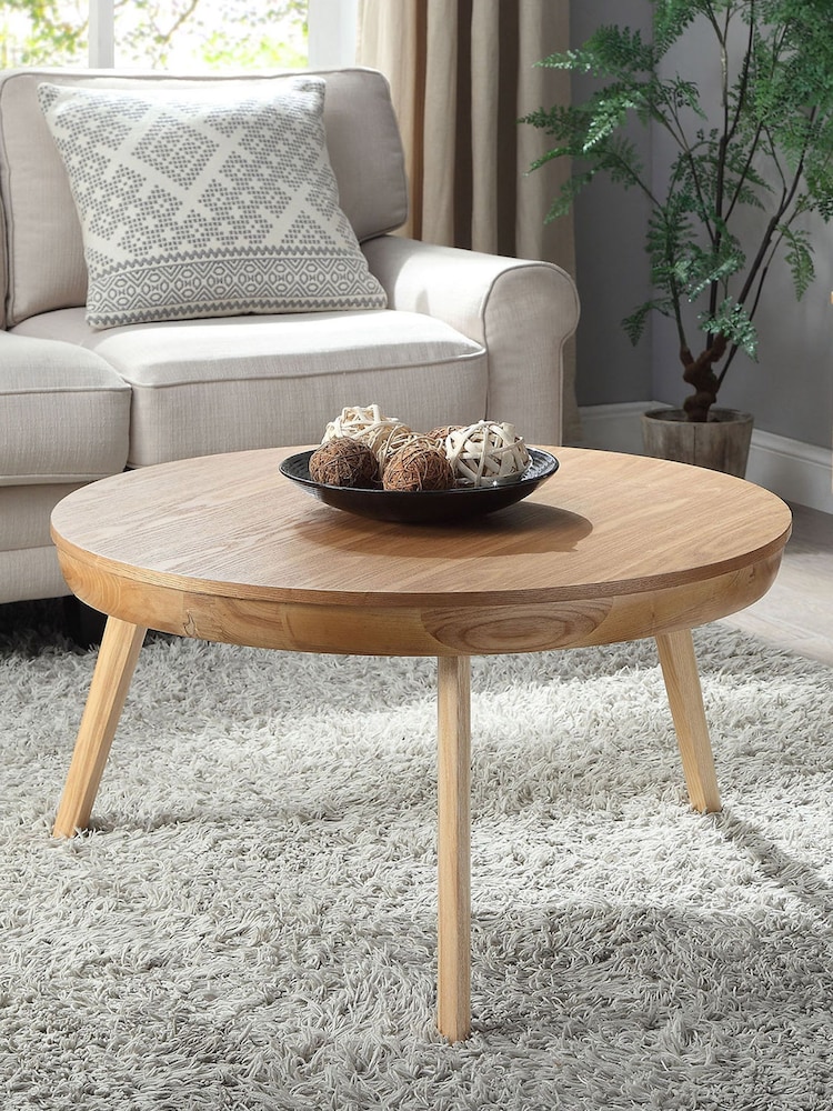 Jual Oak San Francisco Round Coffee Table - Image 1 of 3