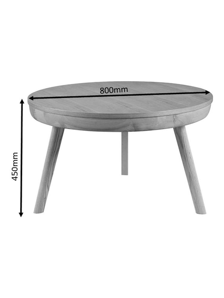 Jual Oak San Francisco Round Coffee Table - Image 3 of 3