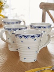 Sophie Conran Set of 4 White Mugs - Image 1 of 6