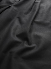 Schwarz - Elegante Hose mit weitem Bein aus Baumwollmix - Bild 7 von 7